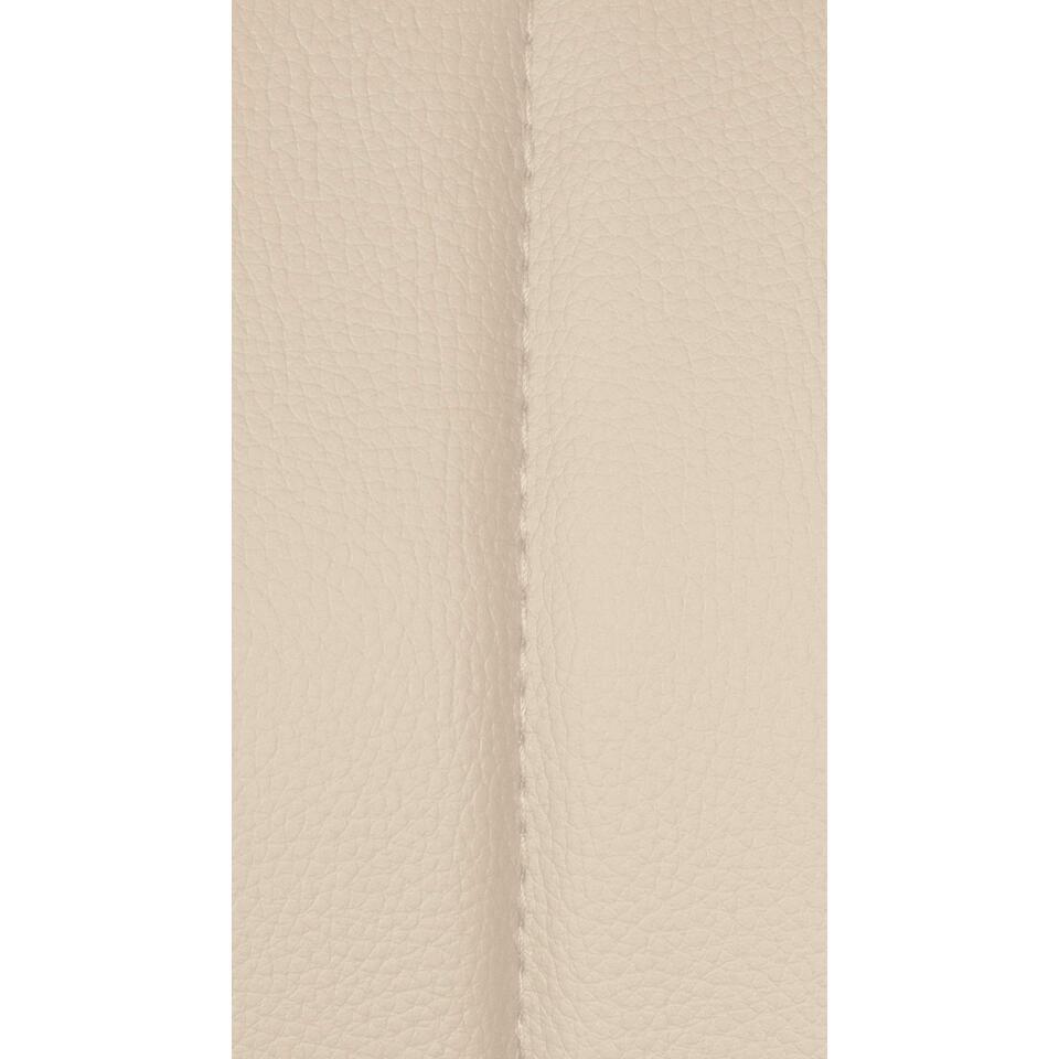 CLP Barkruk Milet Zwart Frame - Kunstleer - Creme