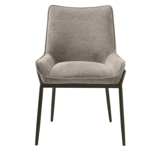 Eetkamerstoel Zandkleur Stof - 59x58x84cm - Calgary - Set Van 2