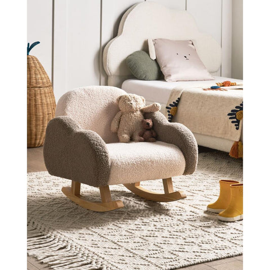 SKARE - Schommelstoel Voor Kinderen - Beige - Bouclé