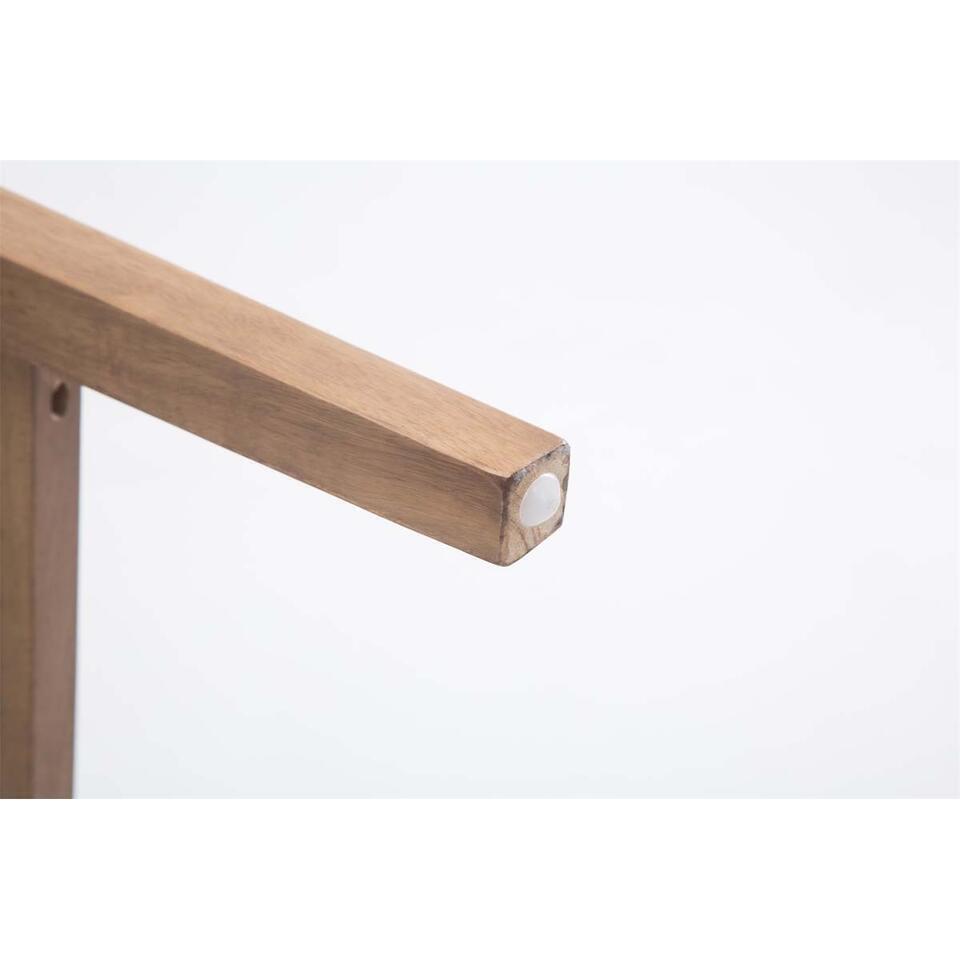 CLP Barkruk Louise Antiek Licht Frame - Stof - Licht Grijs