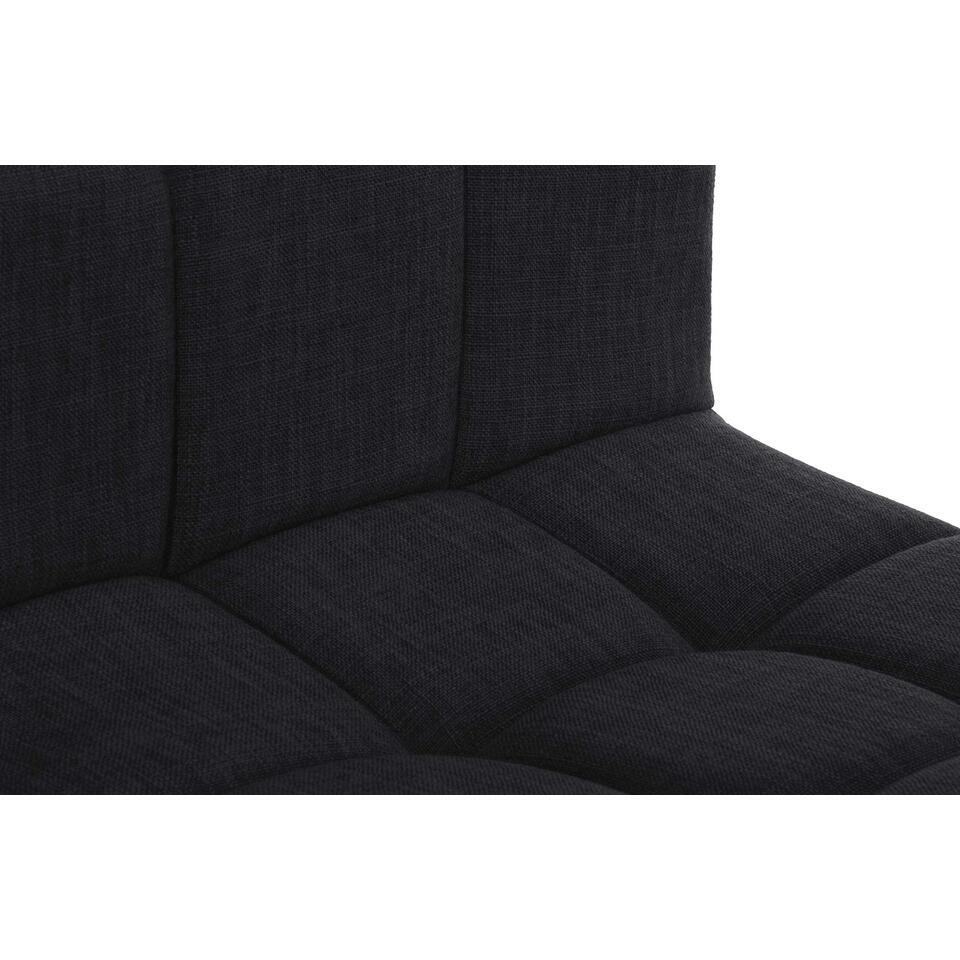 CLP Barkruk Calma Zwart Frame - Stof - Zwart