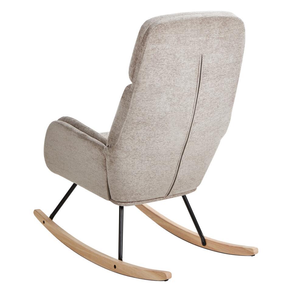  KVELIA - Schommelstoel - Taupe - Polyester