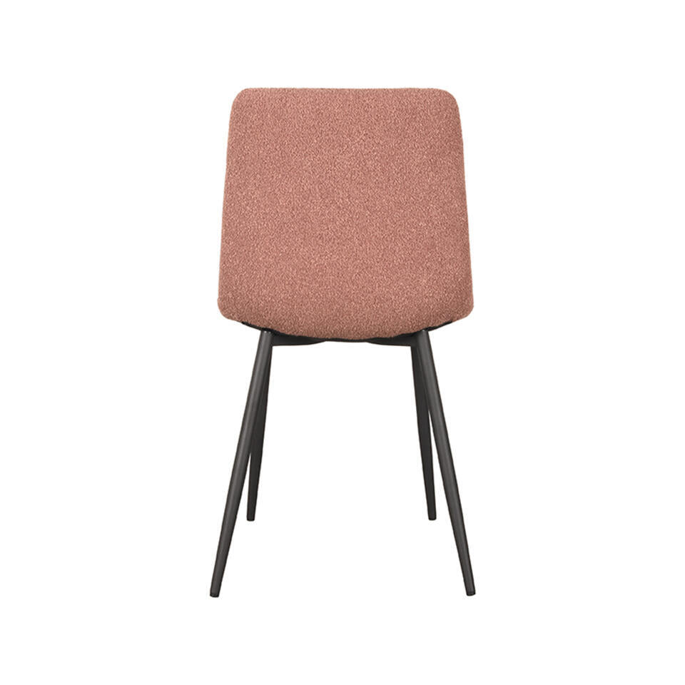  LABEL51 Eetkamerstoel Juul 54x45x89 Cm - Terra - Stof - Set Van 2