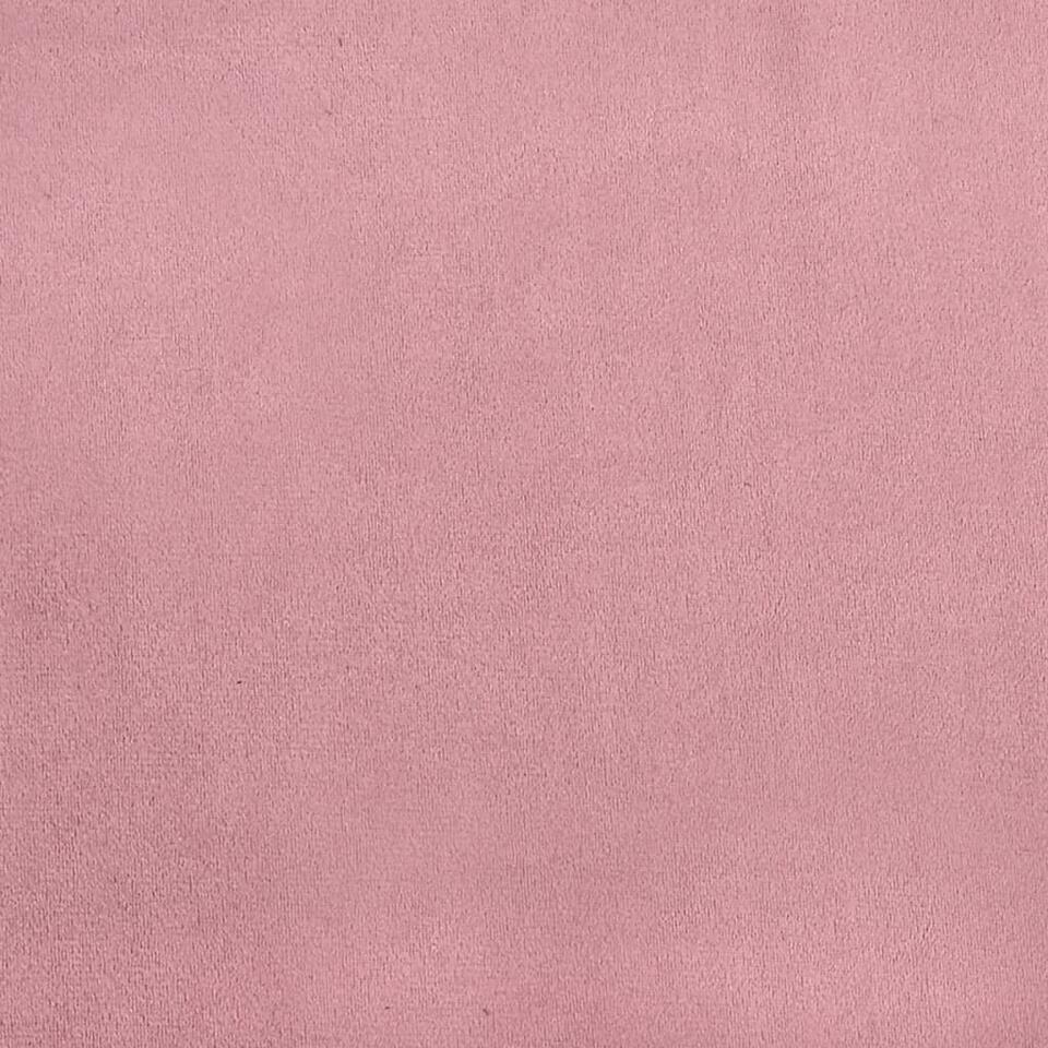  VidaXL - Schommelstoel Met Voetenbank - Roze - Fluweel