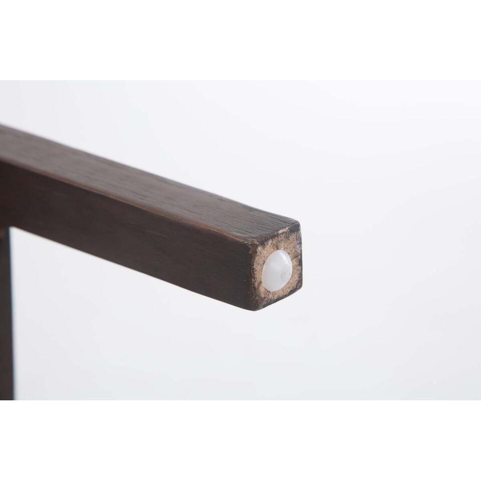  CLP Barkruk Louise Antiek Frame - Stof - Bruin