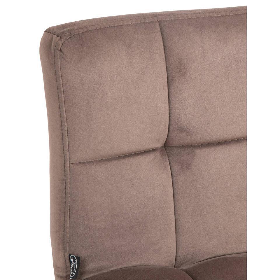  CLP Set Van 2 Barkruk Peru Zwart Frame - Fluweel - Bruin