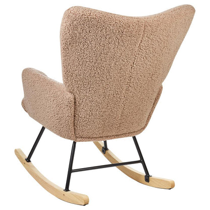 OULU - Schommelstoel - Zandbeige - Bouclé