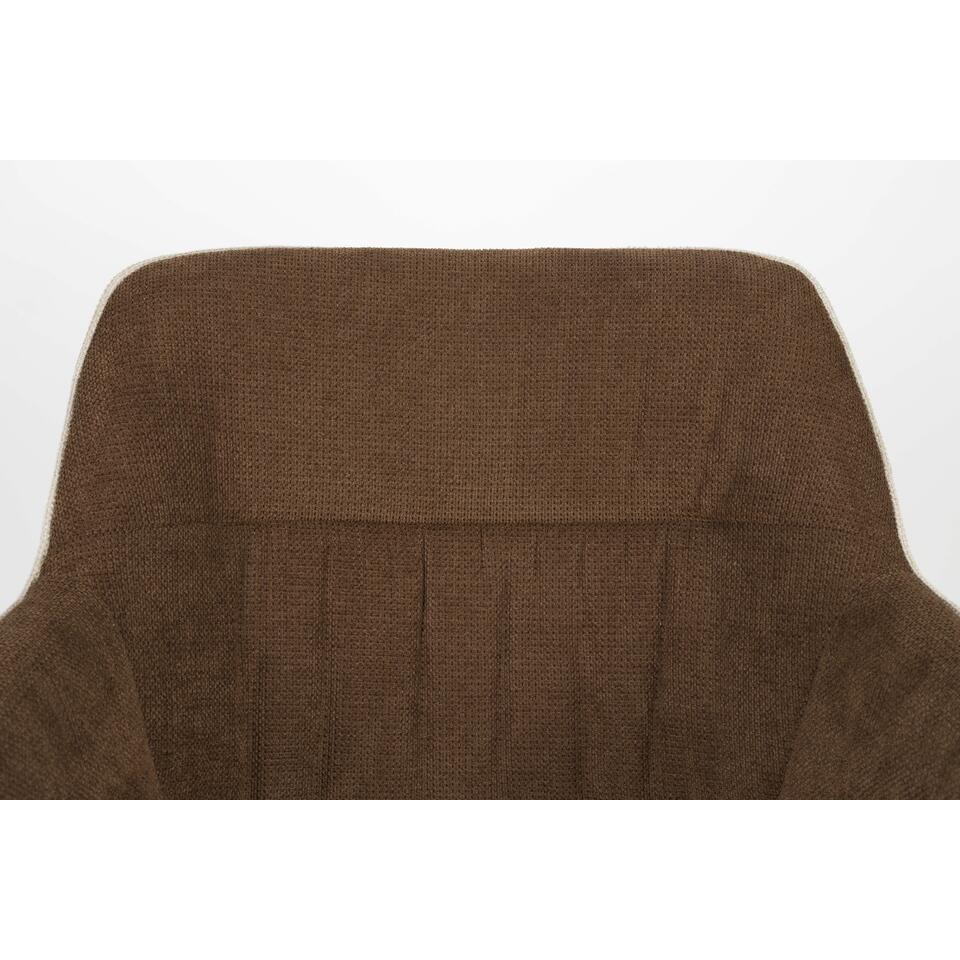  Housecraft Daley Eetkamerstoel Beige/Bruin - Set Van 2