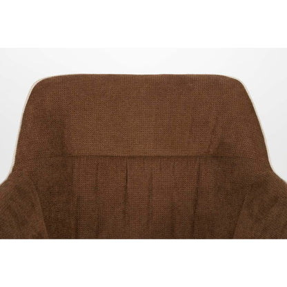  Housecraft Daley Eetkamerstoel Beige/Bruin - Set Van 2