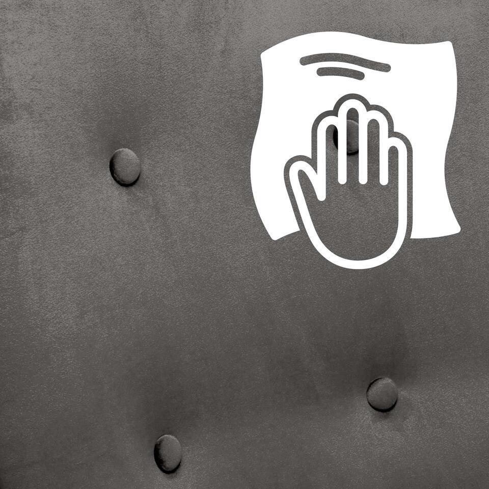  CLP Schommelstoel Sanka Fluweel - Donkergrijs