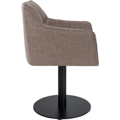  CLP Lounger Damaso Zwart Frame - Stof - Terrabruin