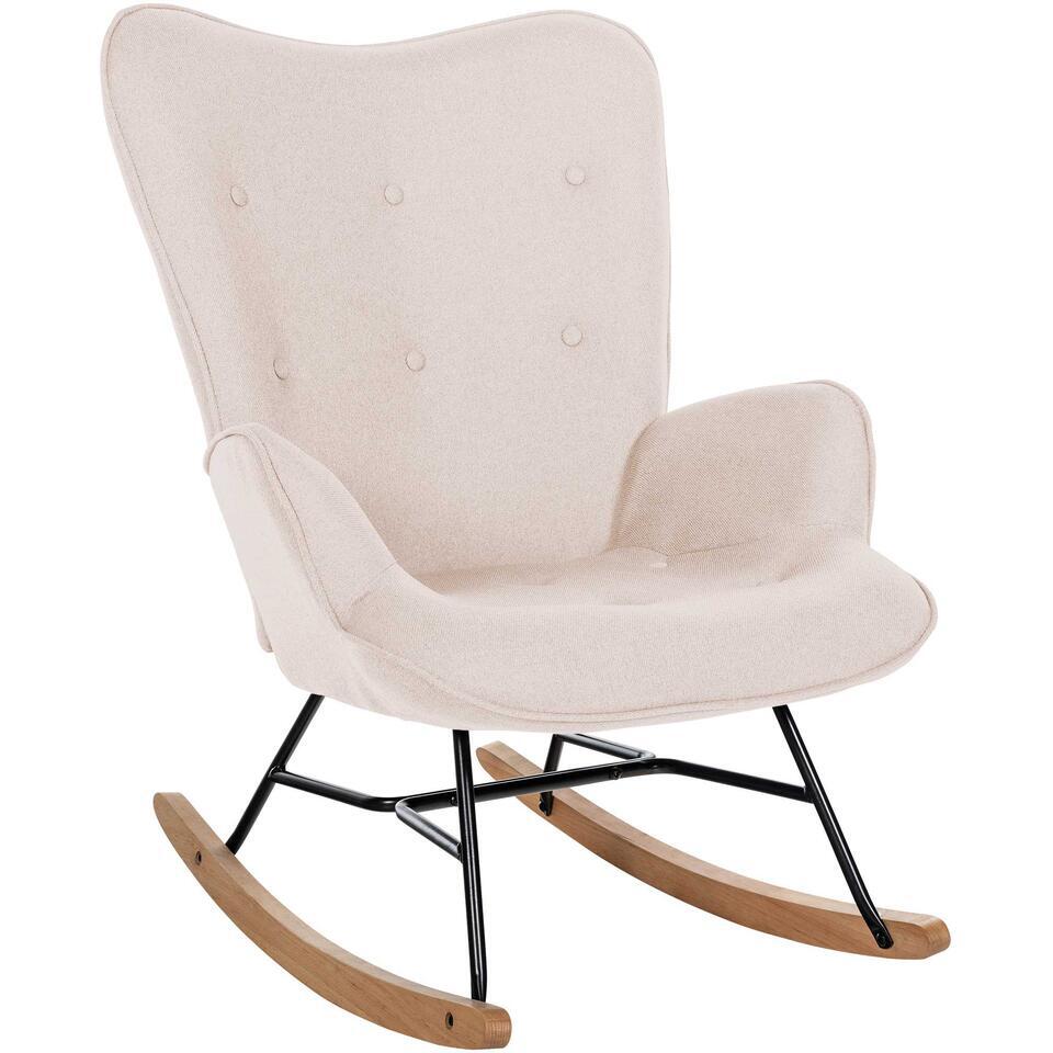  CLP Schommelstoel Sanka Stof - Creme