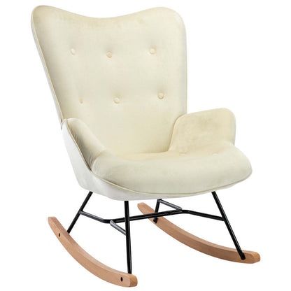  CLP Schommelstoel Sanka Fluweel - Creme