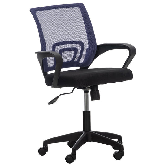  CLP Bureaustoel Auburn Zwart Frame - Microfiber - Purper