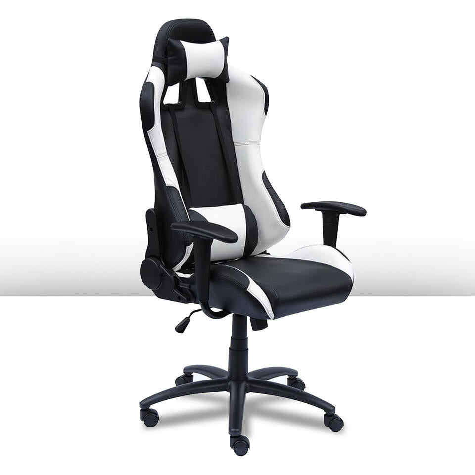  Ocazi New York Gaming Stoel - Bureaustoel - Zwart/Wit