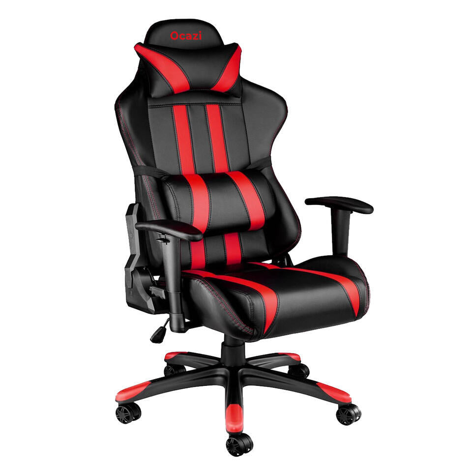  Ocazi Chicago Gaming Stoel - Bureaustoel - Zwart/Rood