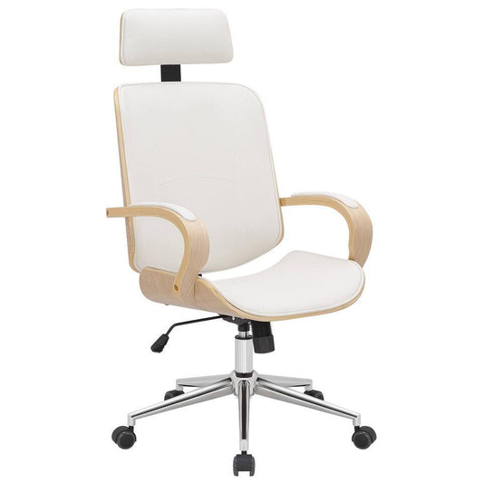  Clp Bureaustoel Dayton Natura Frame Wit