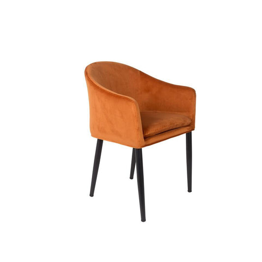 Puur Kinna Eetkamerstoel Velours - Stof - Oranje