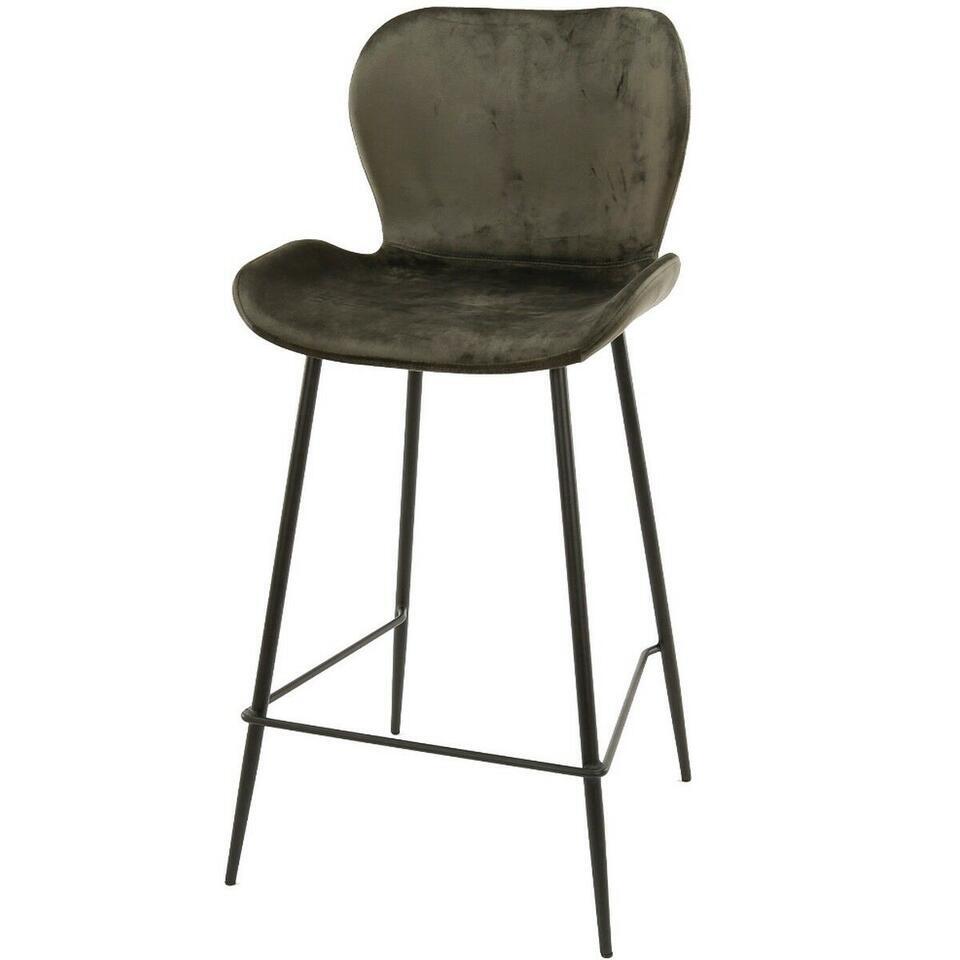  Verona Barstoel 67cm - Stof - Grijs