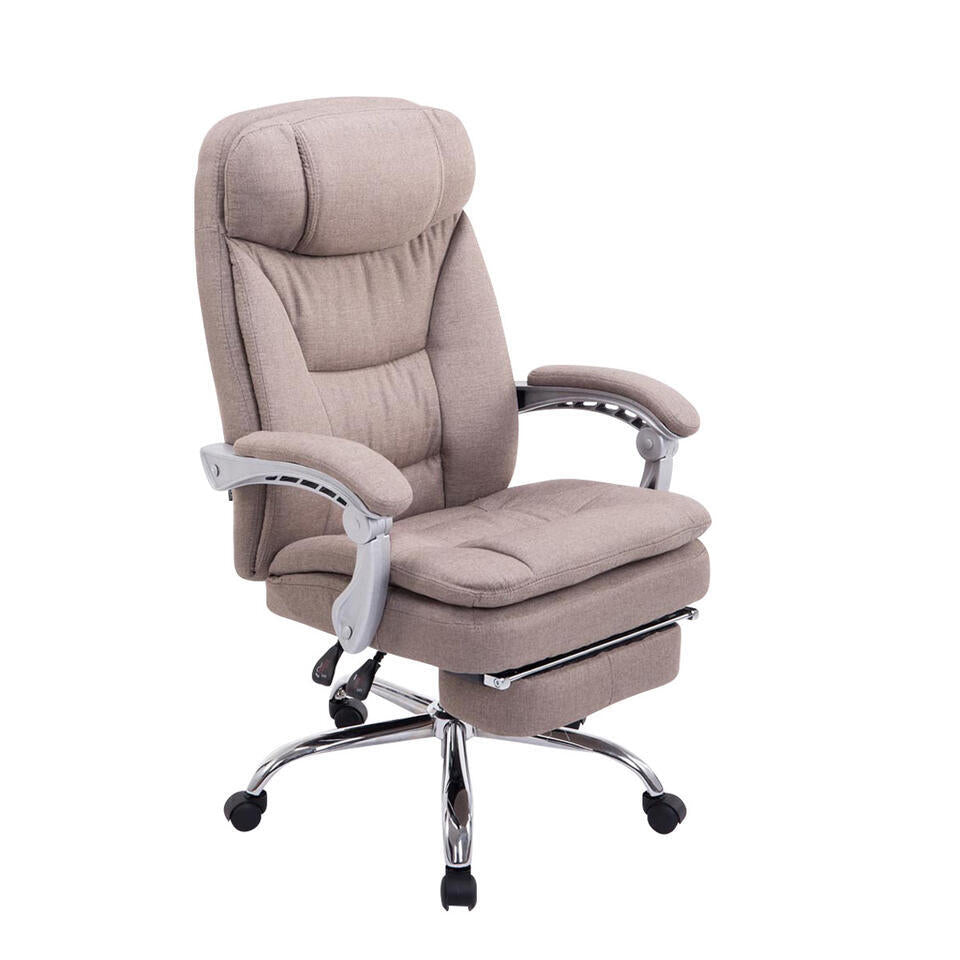  Clp Bureaustoel Troy Stof Taupe