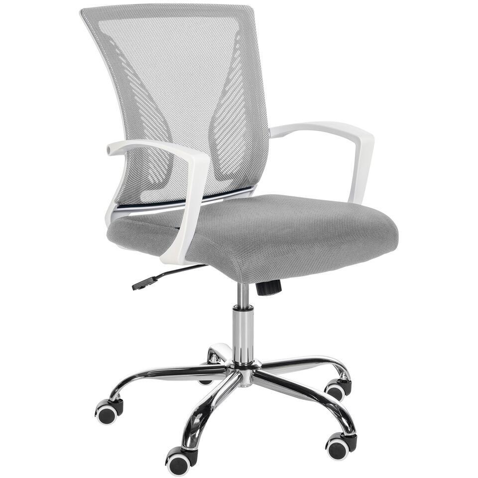  Clp Bureaustoel Tracy Frame Chroom Look Zilverkleurig