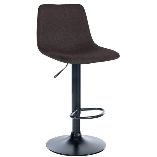  CLP Barkruk Divo Stof Zwart Frame Taupe