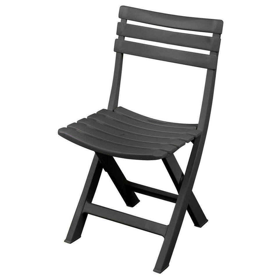 Merkloos Sunnydays Klapstoel Voor Buiten/binnen - Donkergrijs - 41 X 79 Cm