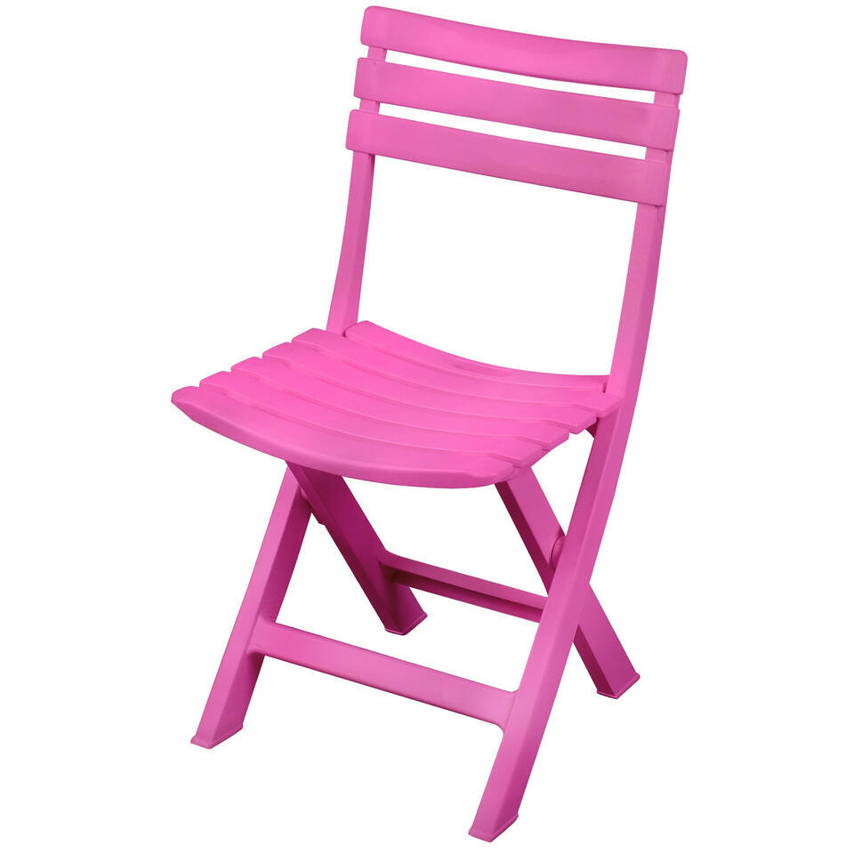 Merkloos Sunnydays Klapstoel Voor Buiten/binnen - Roze - 41 X 79 Cm