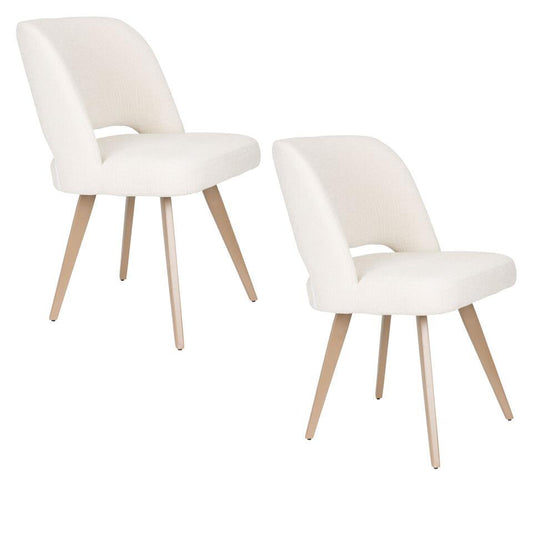  Housecraft Yves Eetkamerstoel Wit - Set Van 2