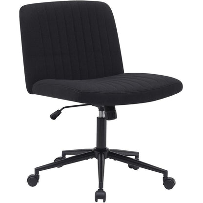  CLP Bureaustoel Kingman Zwart Frame - Stof - Zwart