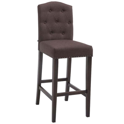  CLP Barkruk Louise Antiek Frame - Stof - Bruin