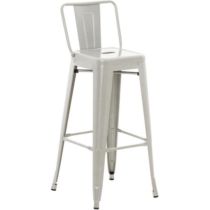  CLP Barkruk Mason Natura Frame - Metaal - Zilver
