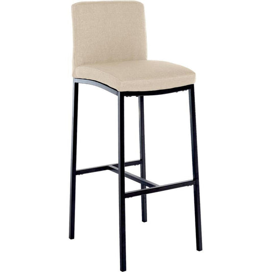  CLP Barkruk Freeport Zwart Frame - Stof - Creme