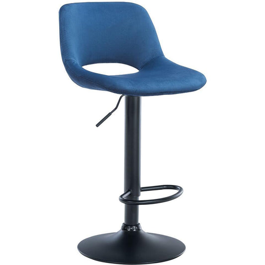  CLP Barkruk Camden Fluweel - Blauw