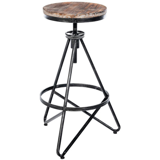  CLP Barkruk Karla Antiek Zilver Frame - Metaal - Zilver