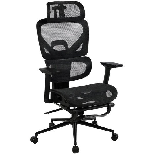  CLP Bureaustoel Beresford Zwart Frame - Stof - Zwart