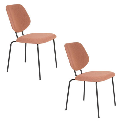  Housecraft Zelo Eetkamerstoelen Roze- Set Van 2