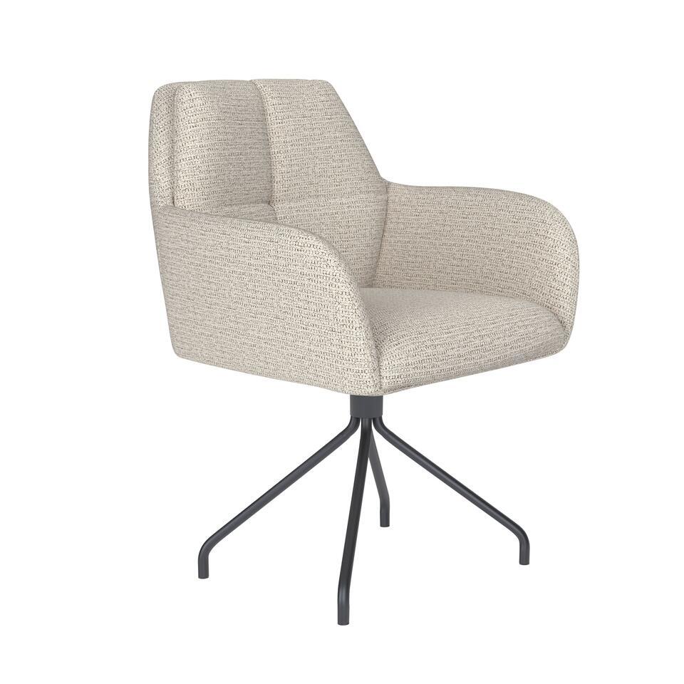  Housecraft Pete Eetkamerstoel Draaibaar Metaal Spider Off-White - Beige