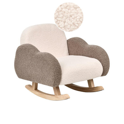  SKARE - Schommelstoel Voor Kinderen - Beige - Bouclé