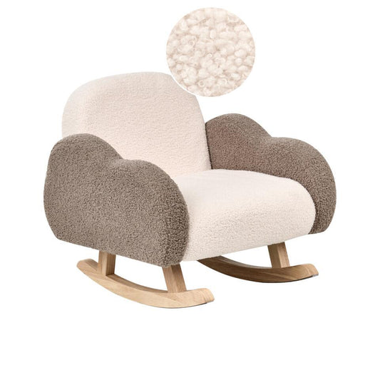  SKARE - Schommelstoel Voor Kinderen - Beige - Bouclé
