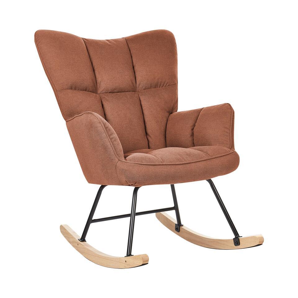  OULU - Schommelstoel - Bruin - Polyester