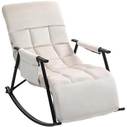  CLP Schommelstoel Cathy Fluweel - Creme