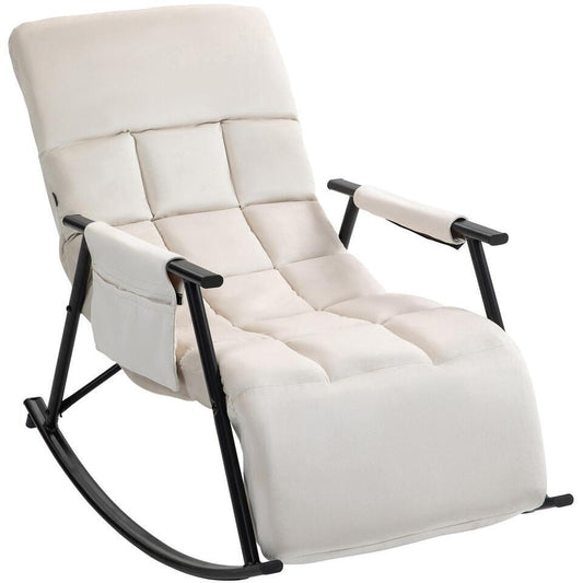 CLP Schommelstoel Cathy Fluweel - Creme