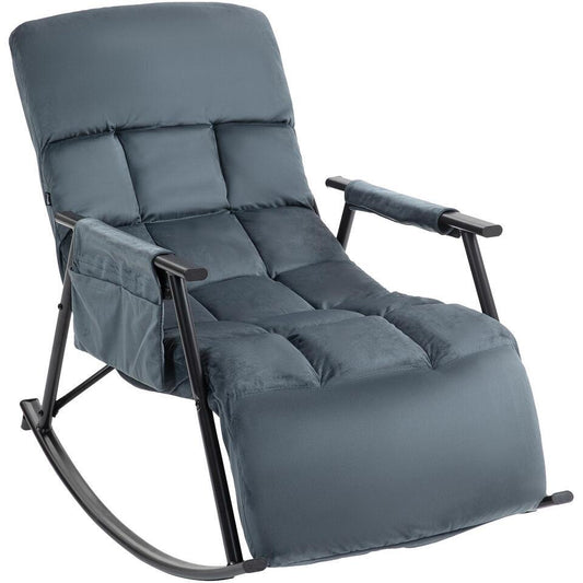  CLP Schommelstoel Cathy Fluweel - Donkergrijs