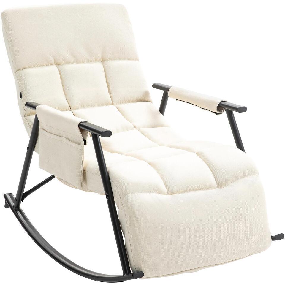 CLP Schommelstoel Cathy Stof - Creme