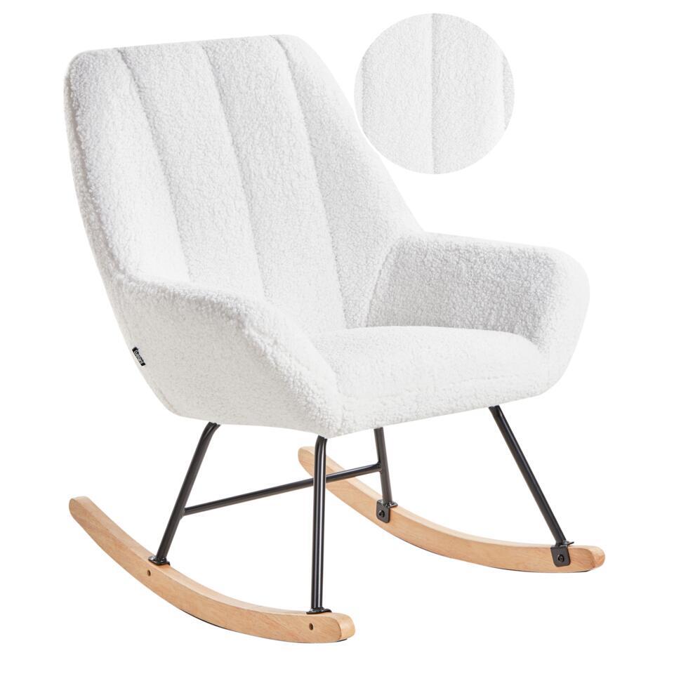  KINNO - Schommelstoel - Off-white - Bouclé