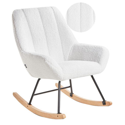  KINNO - Schommelstoel - Off-white - Bouclé