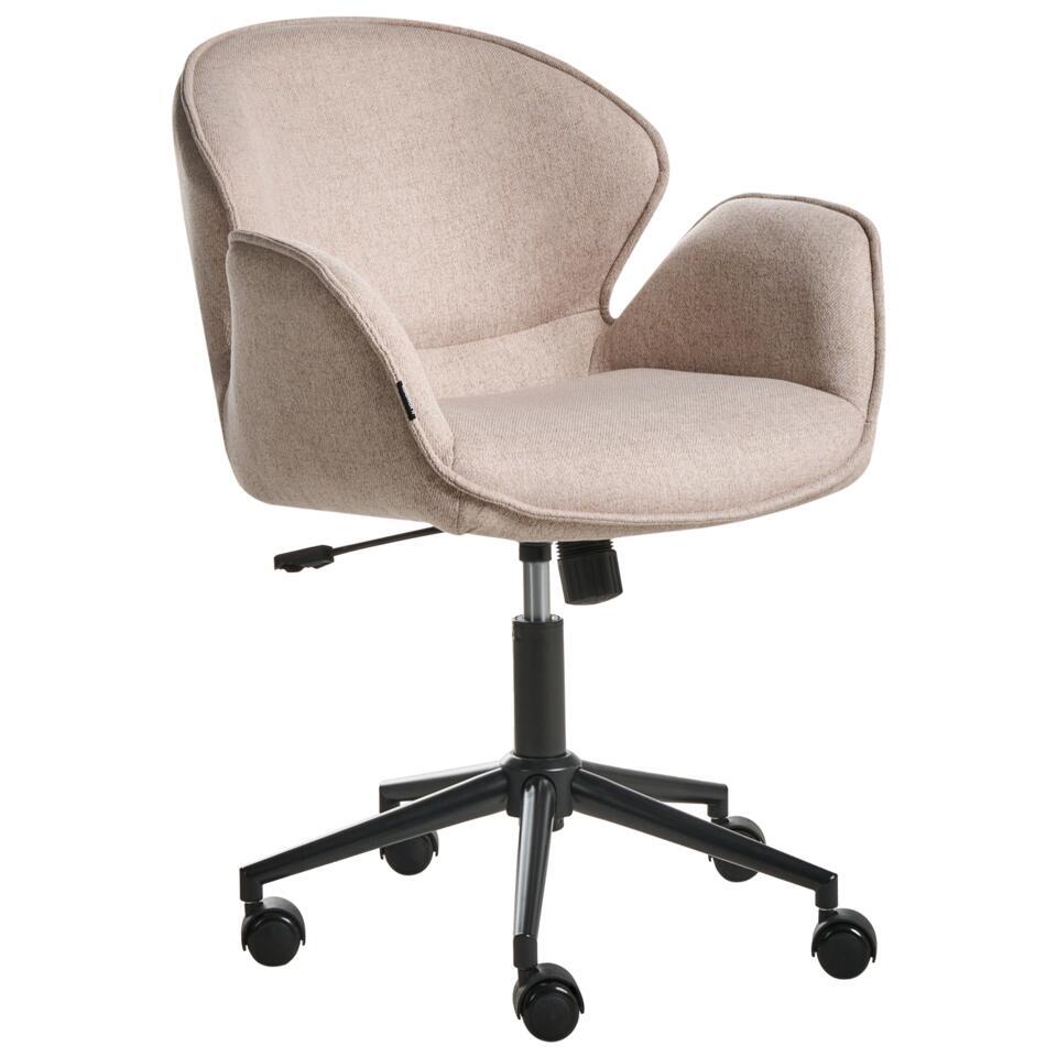  BELMAR - Bureaustoel - Taupe - Polyester