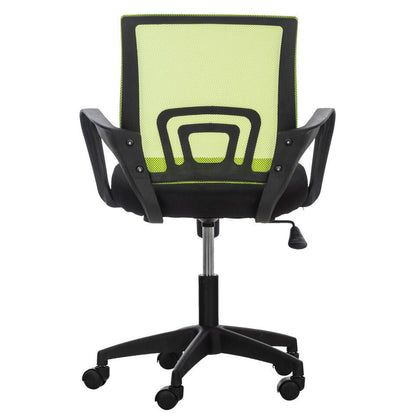  CLP Bureaustoel Auburn Zwart Frame - Microfiber - Groen