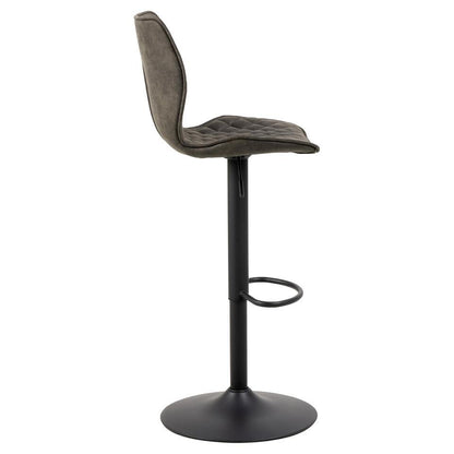  Barkruk Grijs Stof - 45,5x51x116cm - Henriëtte - Set Van 2